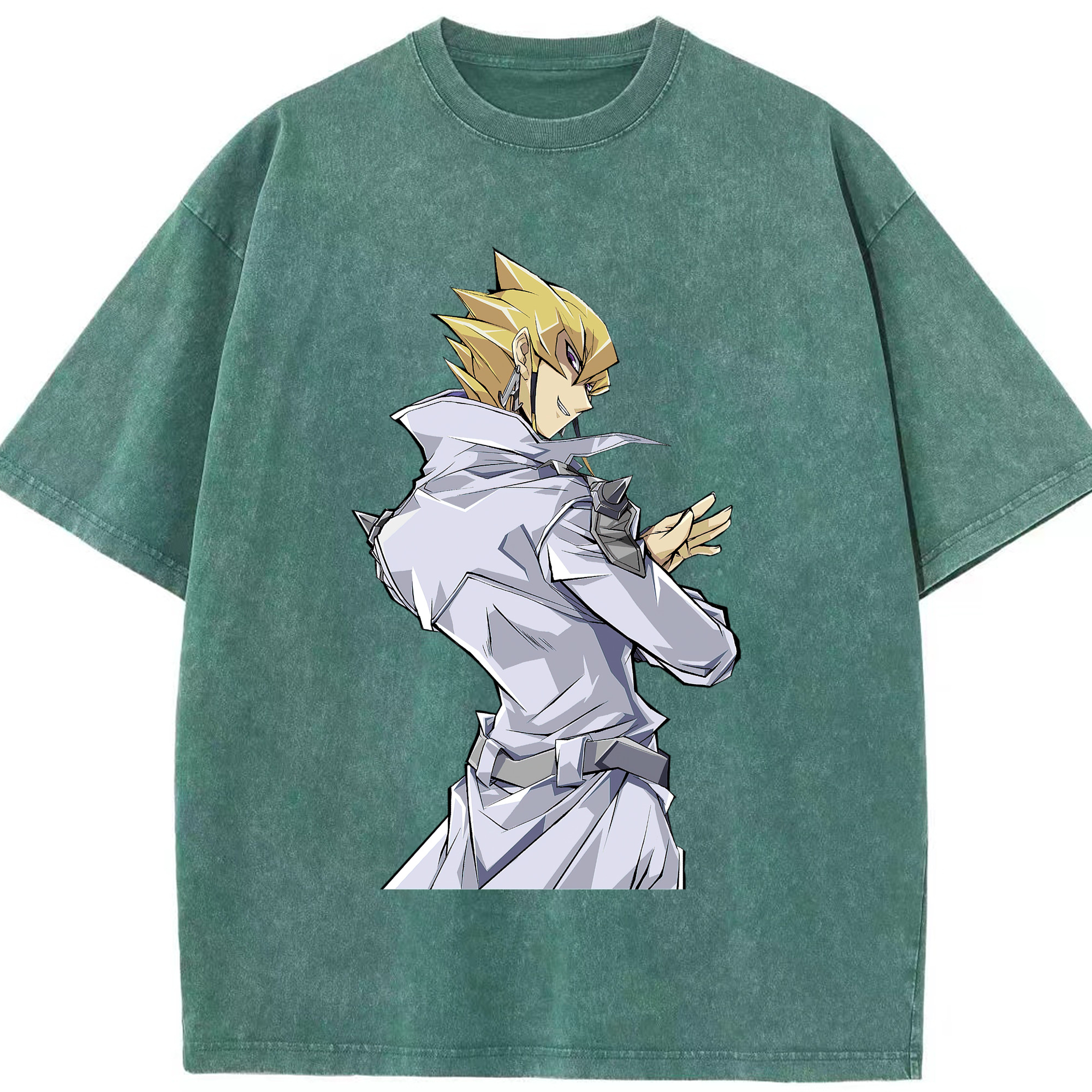 （画像用） 遊☆戯☆王 Yu-Gi-Oh! 綿100% ヴィンテージ風 半袖Tシャツ（フロントプリント）